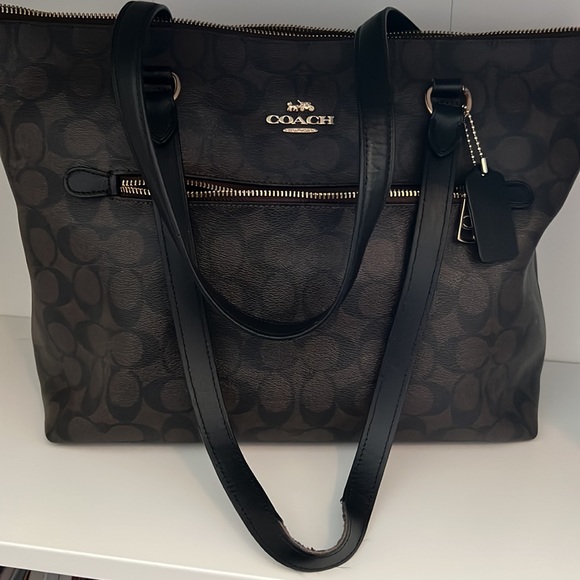 Coach signature black and brown gallery tote - Picture 10 of 11